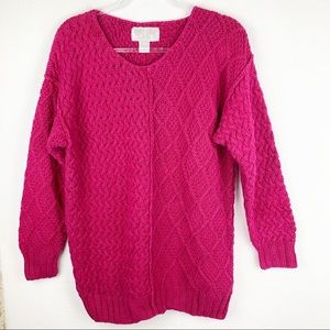 Vintage 1980-1990’s Hand Knit Sweater Multi-Pattern